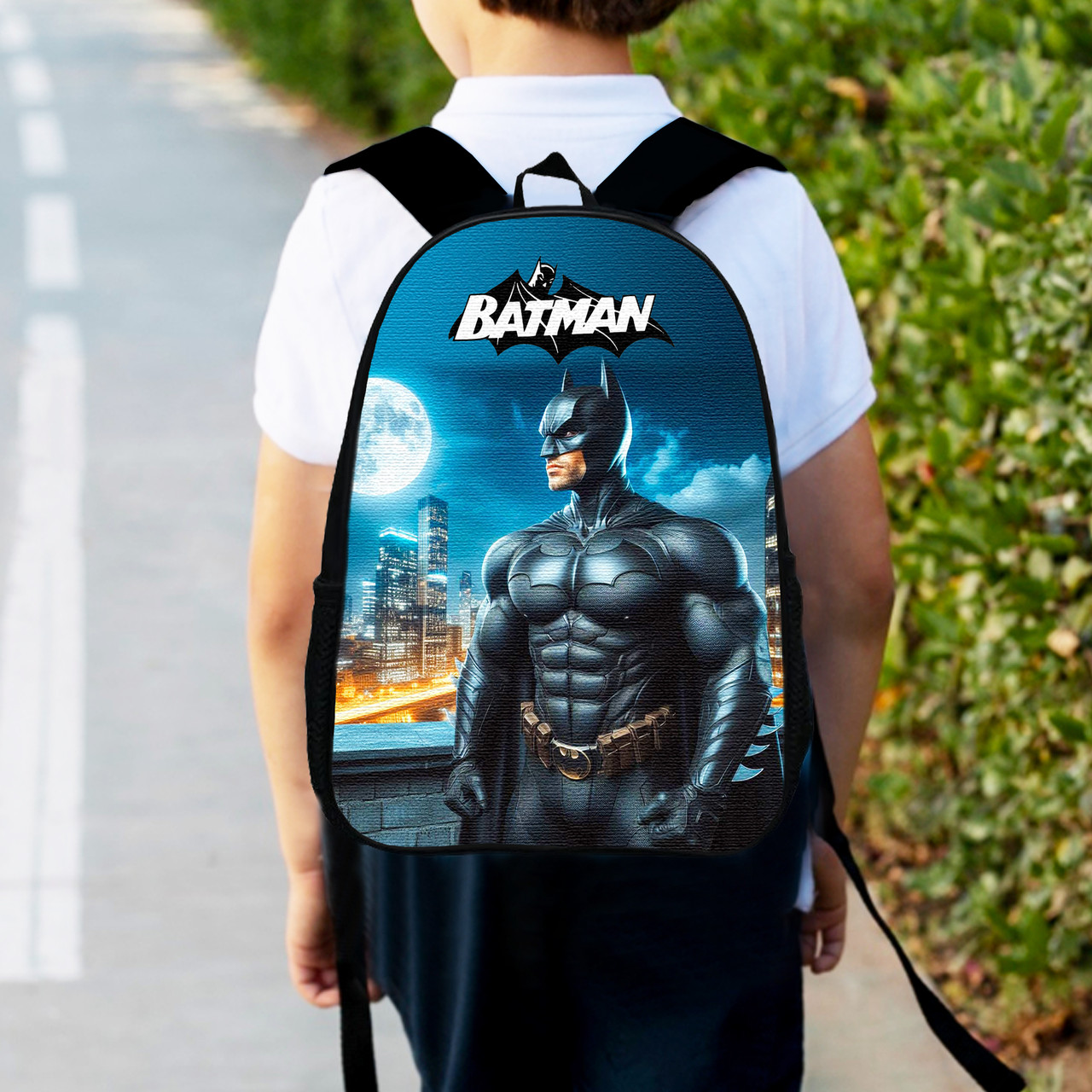 Дитячий рюкзак Batman 34×27×13 см, водонепроникний поліестер, багатоколірний