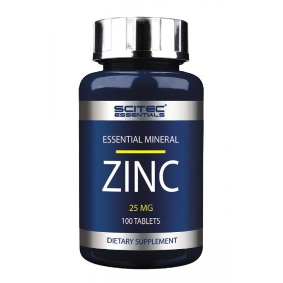 Микроэлемент Цинк для спорта Scitec Nutrition Zinc 25 mg 100 Tabs