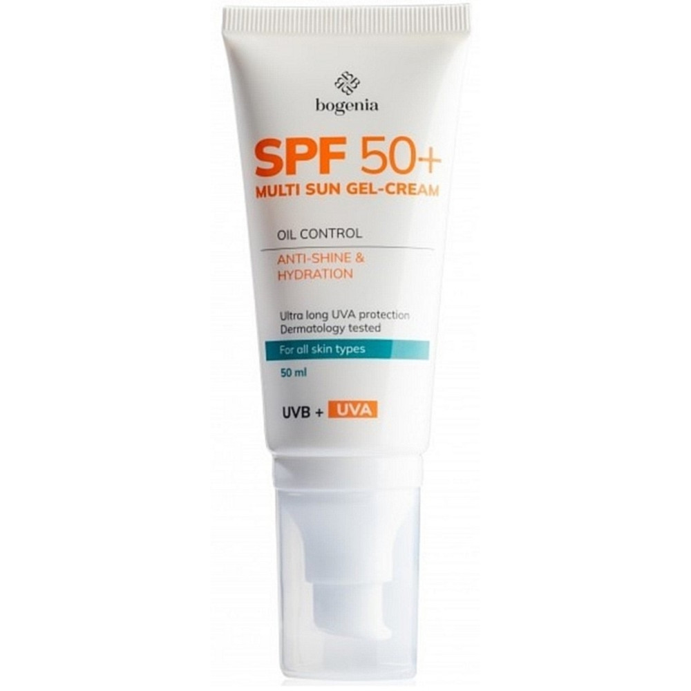 Солнцезащитный крем для лица Bogenia Multi Sun Gel-Cream SPF 50+ BG420 №001 50 мл (4823121503801)