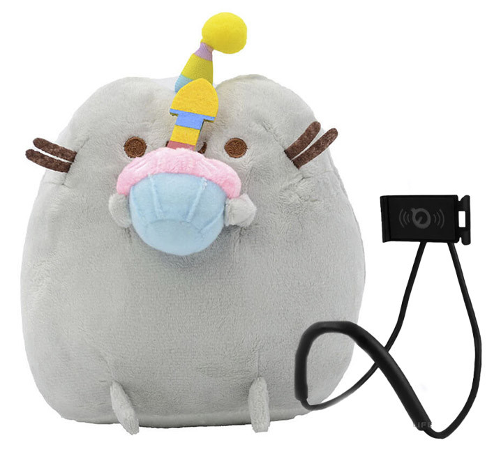 Набор Мягкая игрушка кот с кексом Pusheen cat + подарок (n-1045)