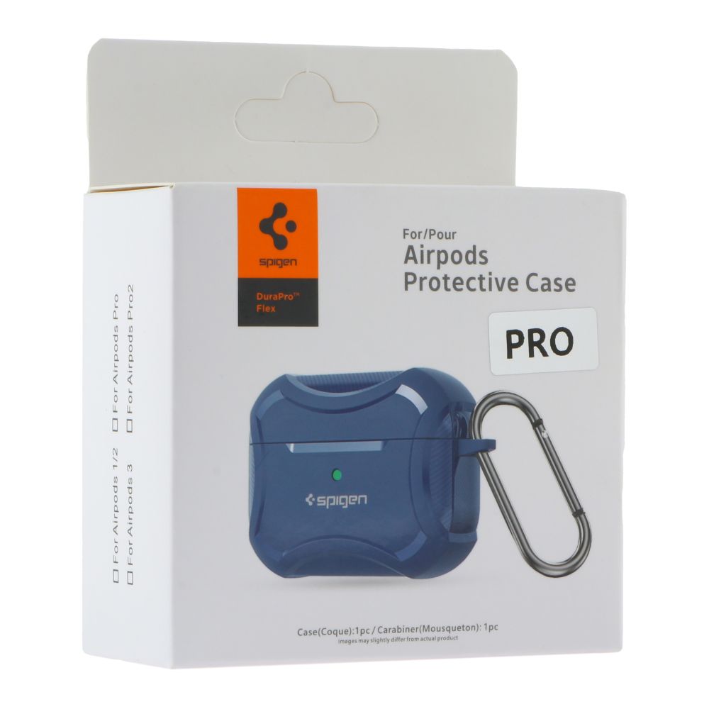 Футляр с карабином Spigen DuraPro Flex Airpods Pro Blue (35269_3345645)