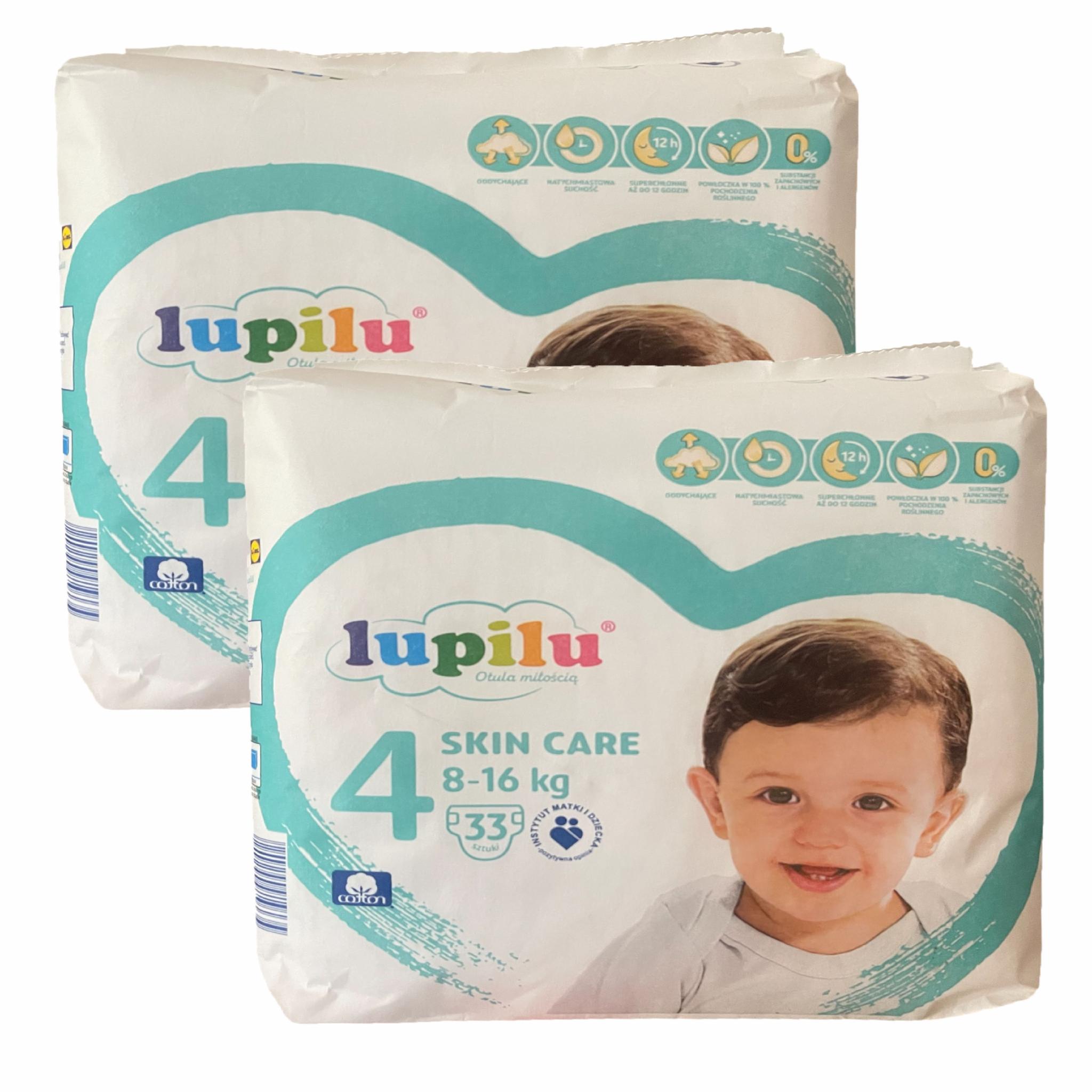 Подгузники Lupilu Skin Care 4 Maxi 8-16 кг 66 шт