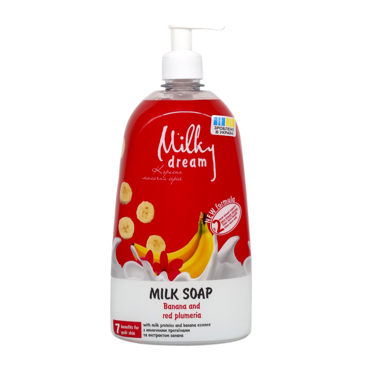 Мыло жидкое Milky Dream Банан и Красная плюмерия 1000 мл