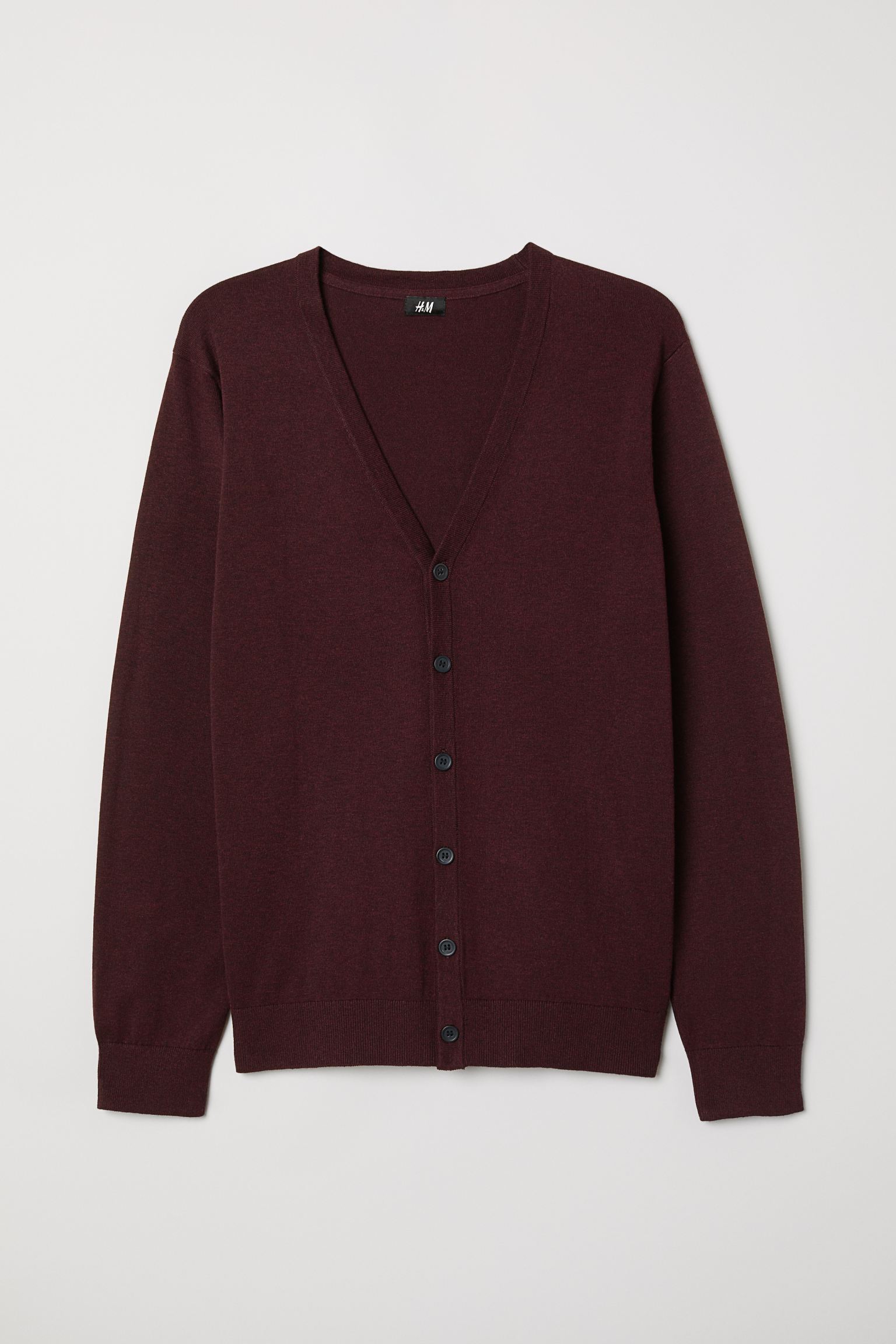 Кардиган H&M S бордовый 911663664