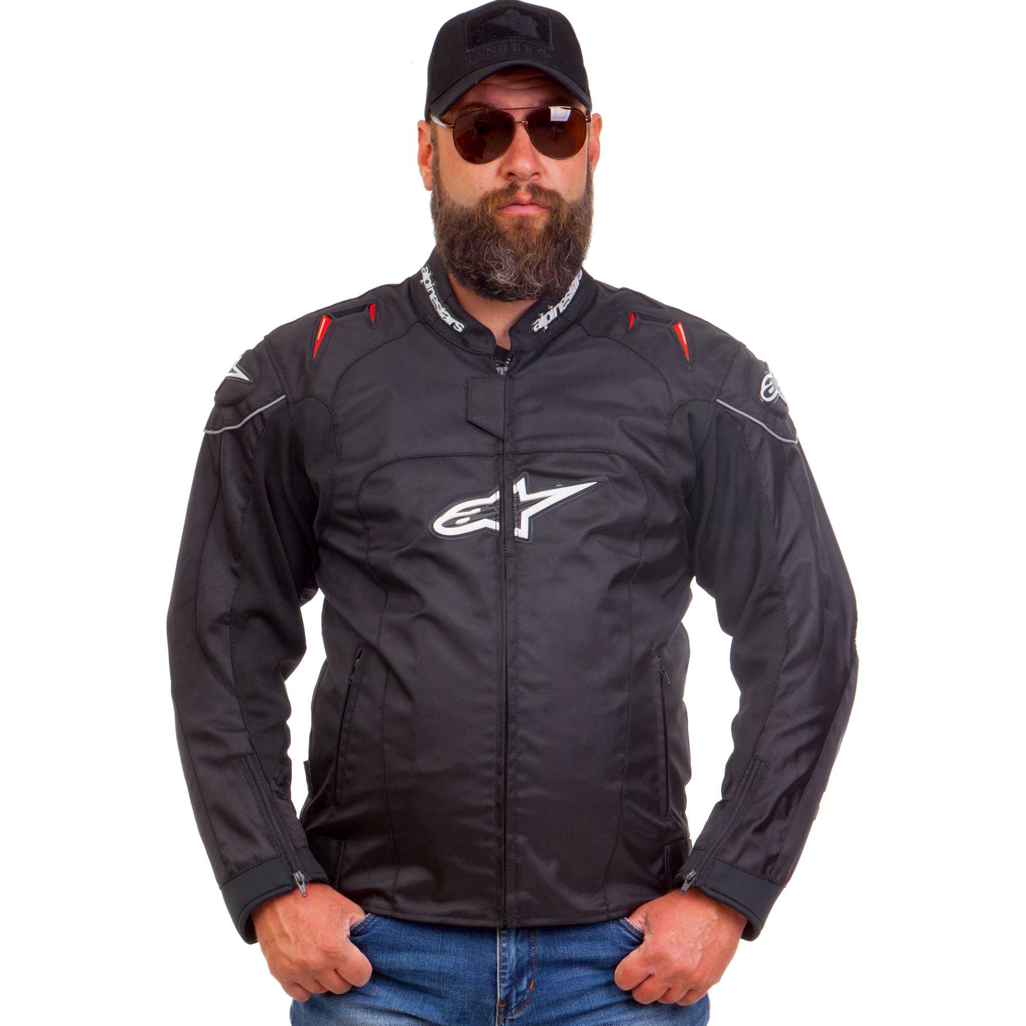 Мотокуртка текстильная с защитой Alpinestars MS-1219 L-46-48 Черный PT1475