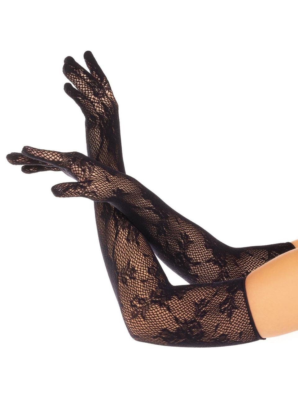 Митенки Leg Avenue Lace Opera Length Gloves One Size Black SX1055