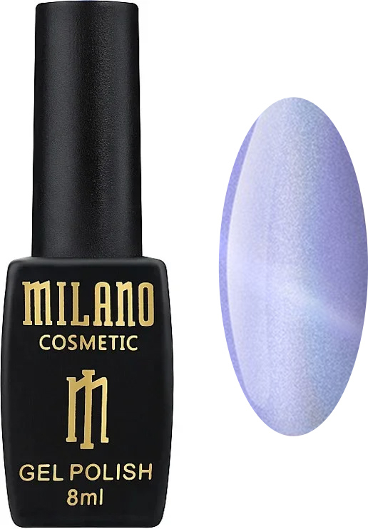 Гель-лак Milano №08 Cat Eyes Deluxe Голубой 8 мл (61059)
