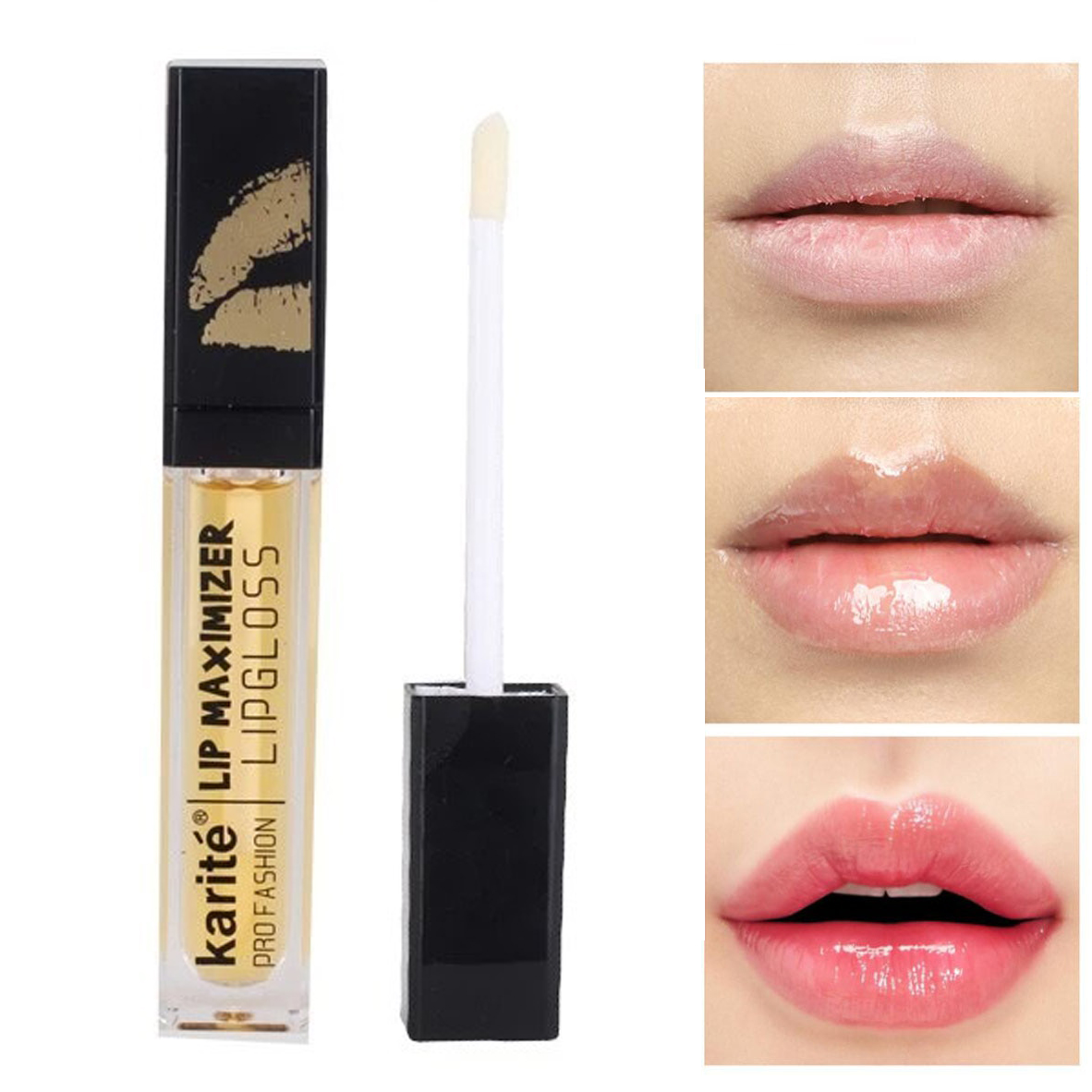 Блиск для збільшення об'єму губ Lip Maximizer Ін'єкція краси Karite (8412-LB-1)
