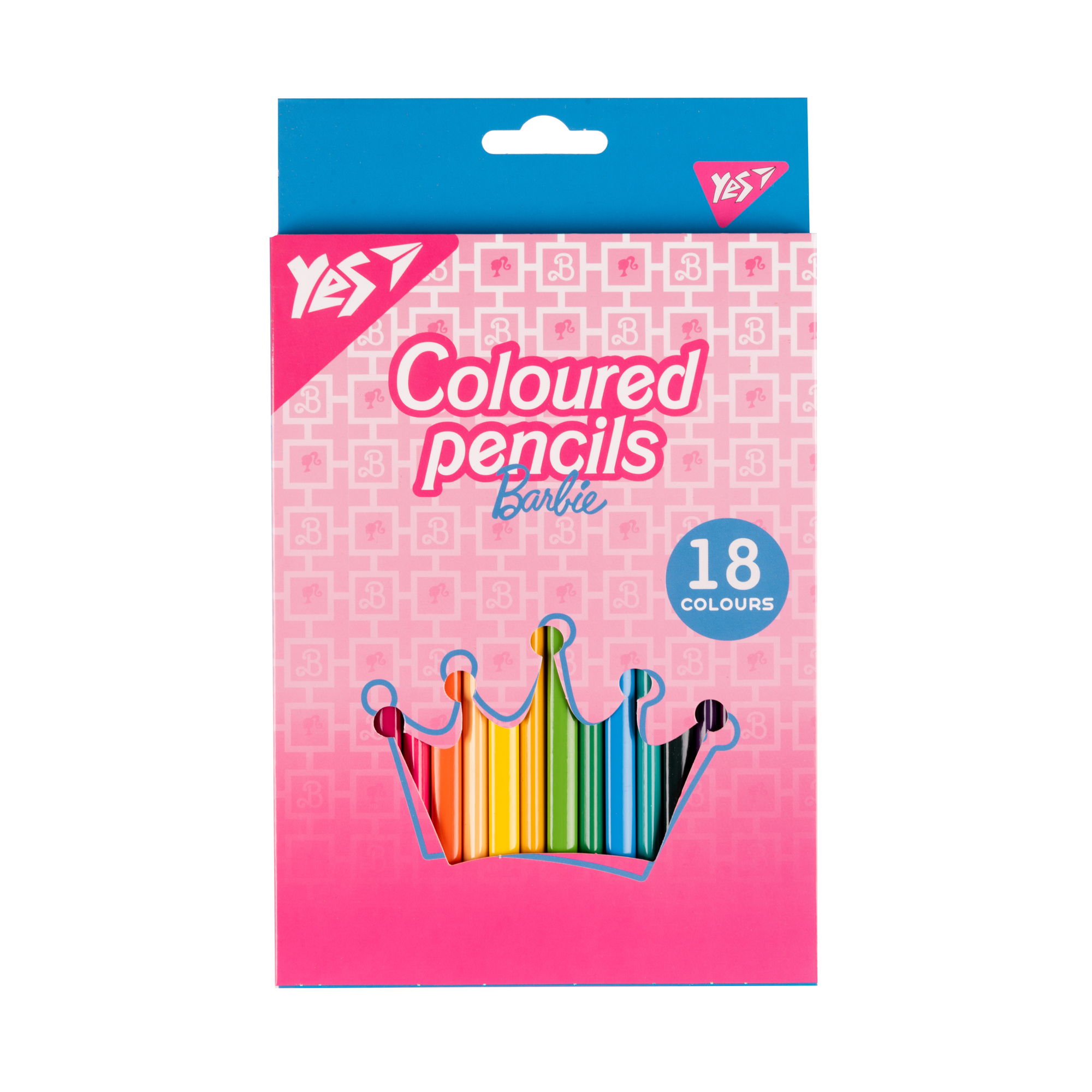 Карандаши цветные YES Barbie 18 цветов (290735)