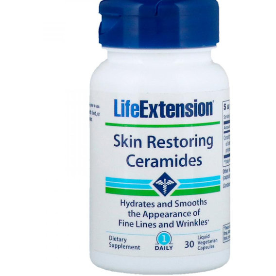 Комплекс для кожи, волос, ногтей Life Extension Skin Restoring Ceramides 30 Liquid Vcaps