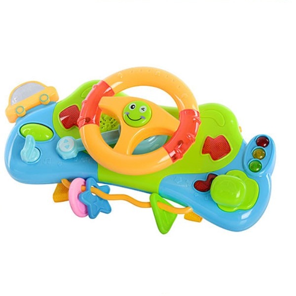 Автотренажер для малюків Крихітка кермо Play Smart Різнокольоровий (7324R)