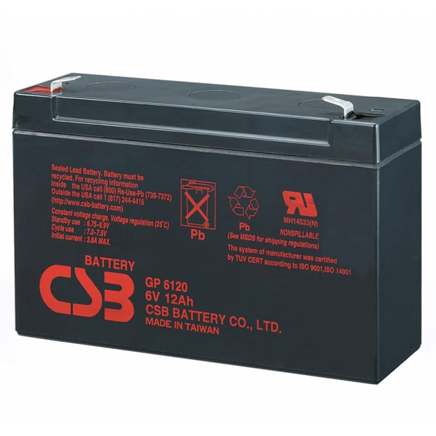 Аккумуляторная батарея CSB GP6120 6V 12Ah