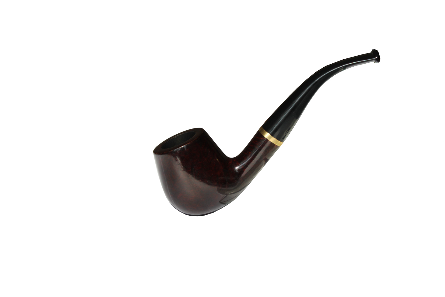 Трубка Brog 1.9 x 3.5 см Чорна із коричневим (82 BR)
