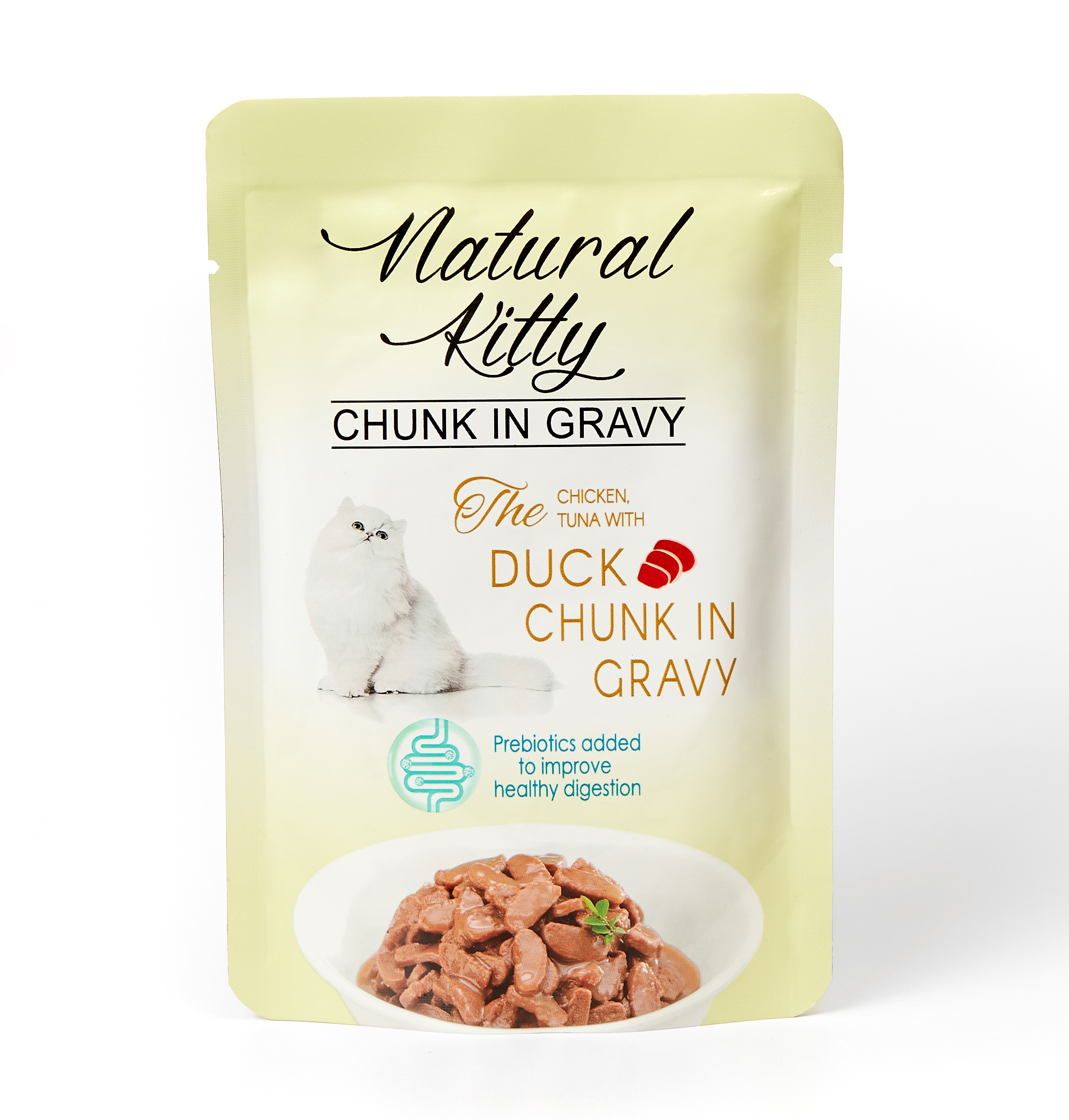 Пауч для котов Natural Kitty Курица Тунец Утка с печенью 85 г (NKS240806)