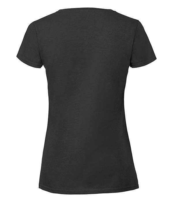 Футболка Fruit of the loom Ringspun Premium T Lady-Fit S Черный (61-424-0)