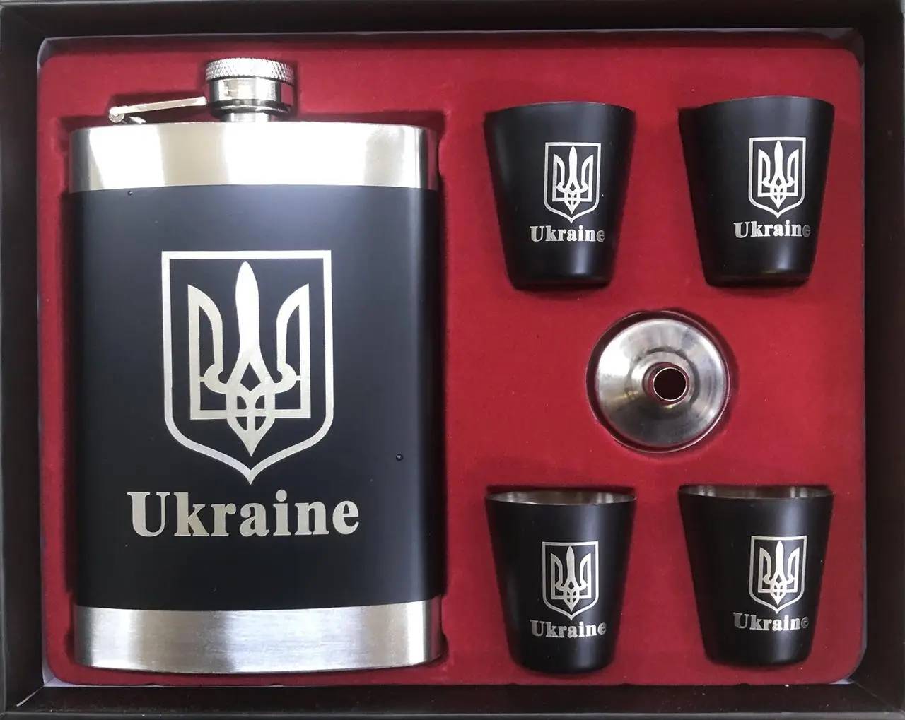Подарочный набор UKRAINE FLG 55/405 Фляга с рюмками 270 мл 30151369