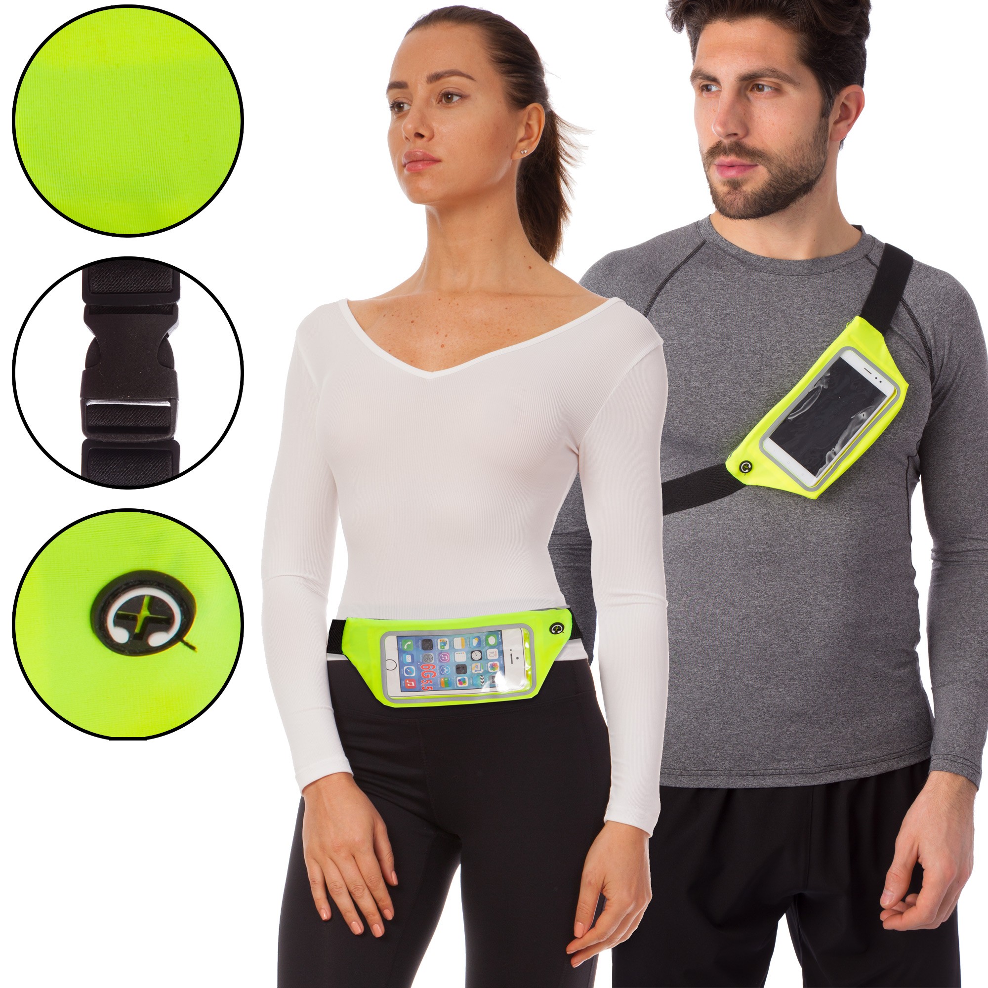 Чехол-сумка на пояс для бега planeta-sport RUNNING WAISTPACK GA-507 Желтый