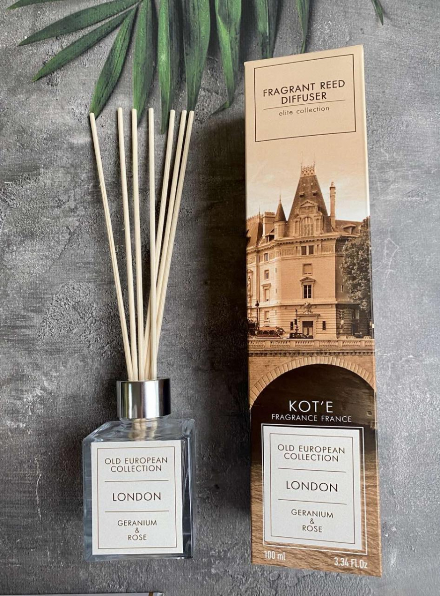 Аромадифузор Kot`e LONDON Geranium and Rose
