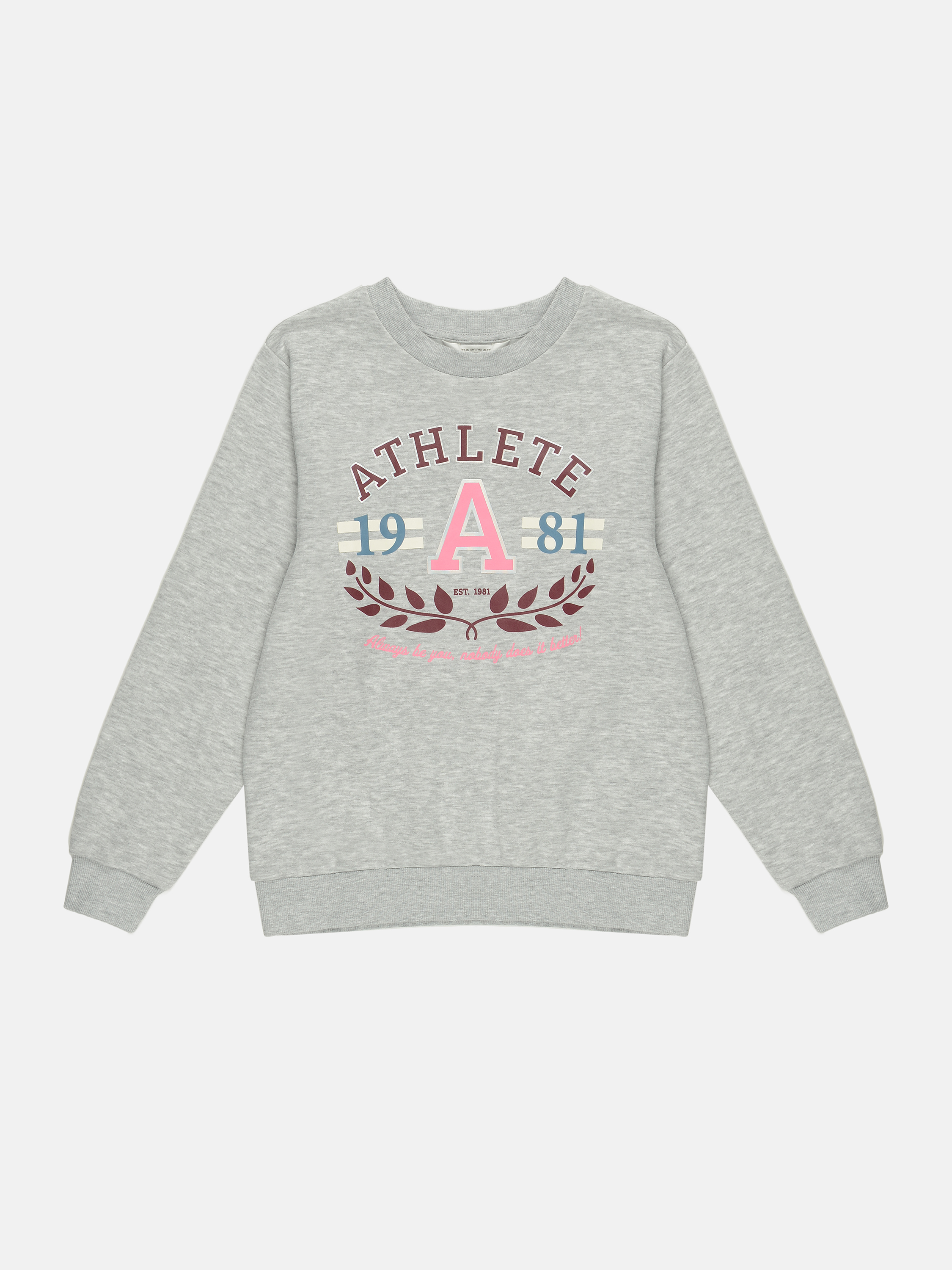 Свитшот H&M 122-128 см серый принт 26128705182