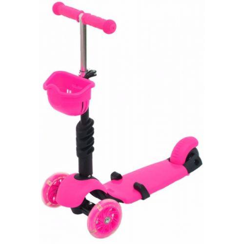 Дитячий самокат Maxi Scooter JR 3-016 3 в 1 Pink (007372)