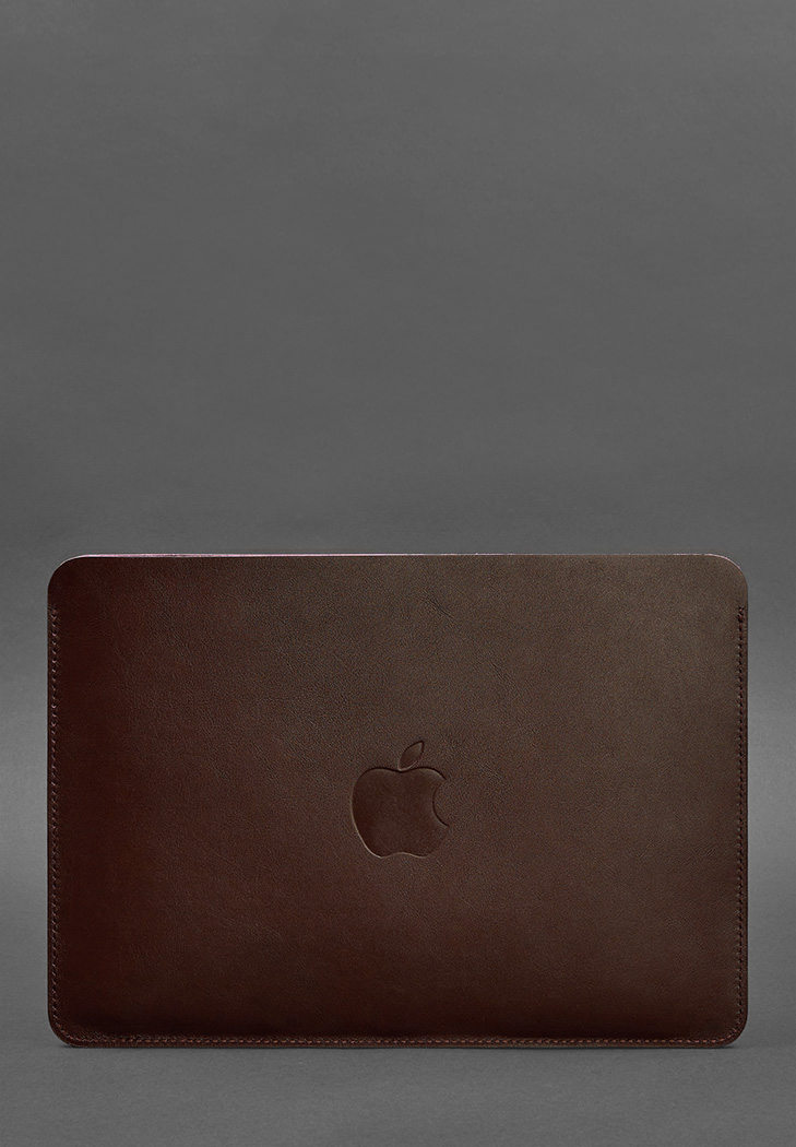 Чохол із натуральної шкіри для MacBook 13 дюйм Бордовий BlankNote