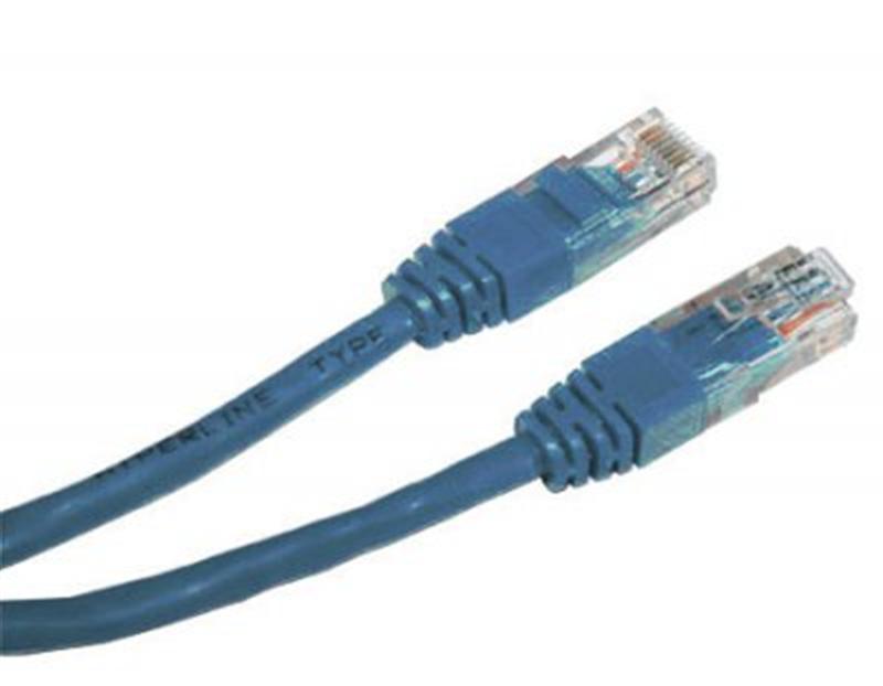 Патч-корд UTP Cablexpert PP12-5M/B литий 50u" штекер із засувкою 5 м синій