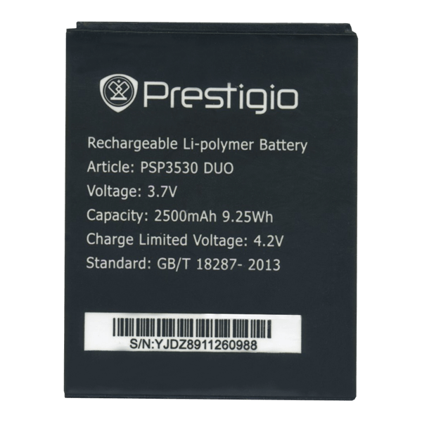 Батарея Prestigio PSP3530, PSP3531, PSP3532, PSP7530 (2500mAh) AAA