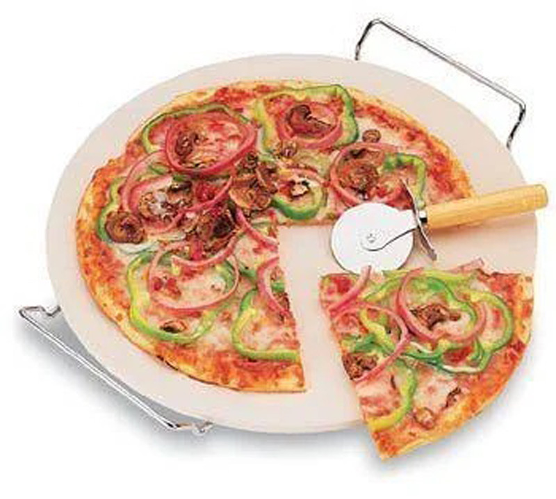 Камень для пиццы Browin с подставкой и ножом 33 см