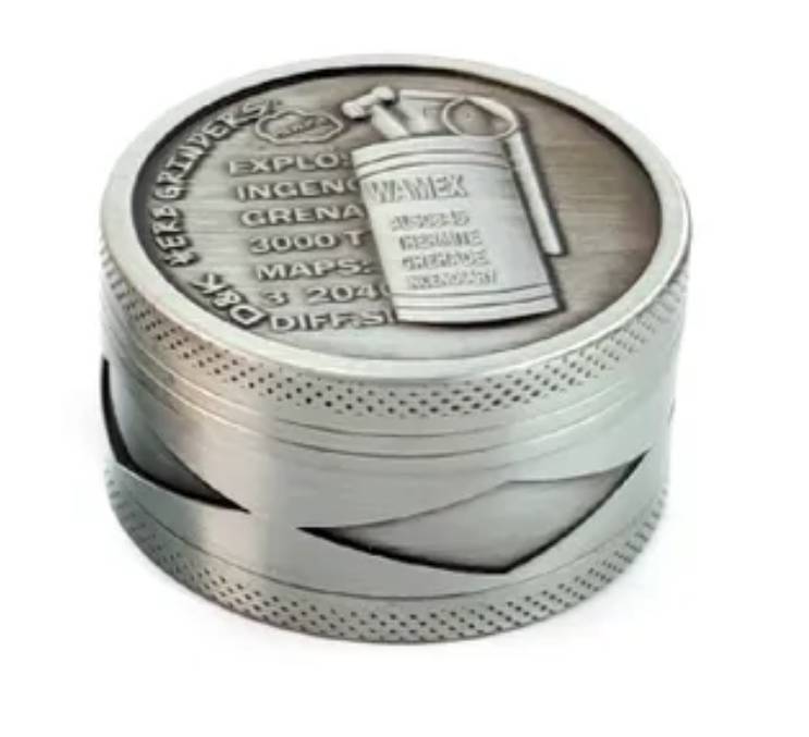 Гриндер для измельчения табака Changfeng D&K Гранаты DK-5081-X3 Silver 4 (15705-hbr)