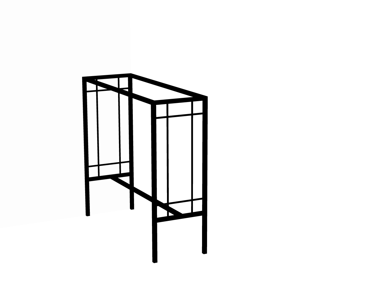 Каркас металевий барного столу EK Loft БКС 0006 (1070х1200х400)