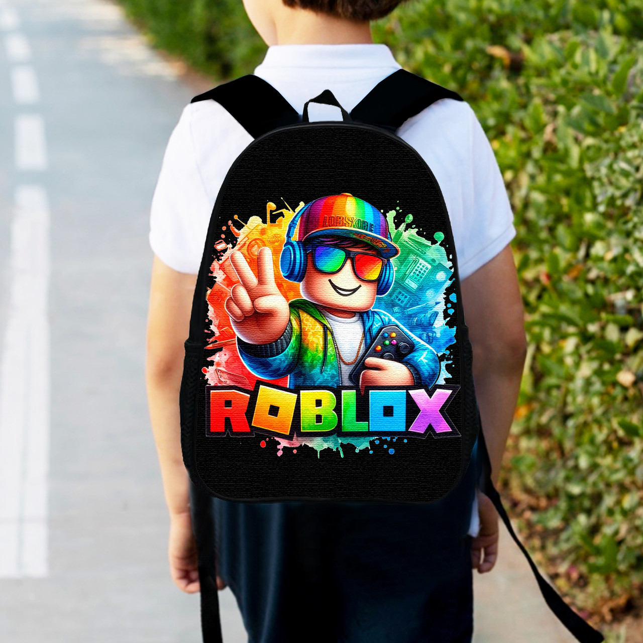 Дитячий рюкзак Roblox 34х27х13 см водонепроникний різнокольоровий