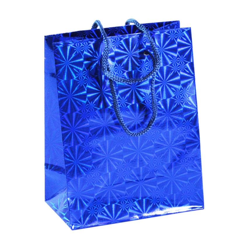 Сумочка подарункова Gift Bag Shiny Клере 14х11х6 см Синій (13500)