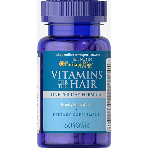 Комплекс для кожи, волос, ногтей Puritan's Pride VITAMINS for the HAIR 60 Tabs