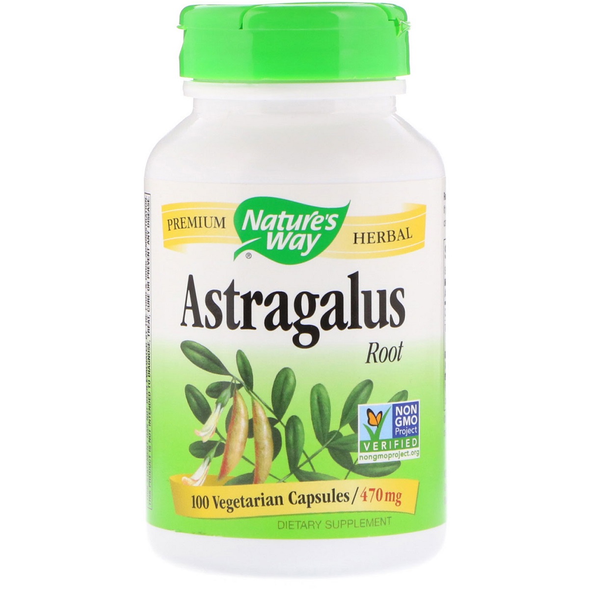 Корень астрагала Nature's Way Astragalus Root 470 мг 100 капсул (NWY10180)