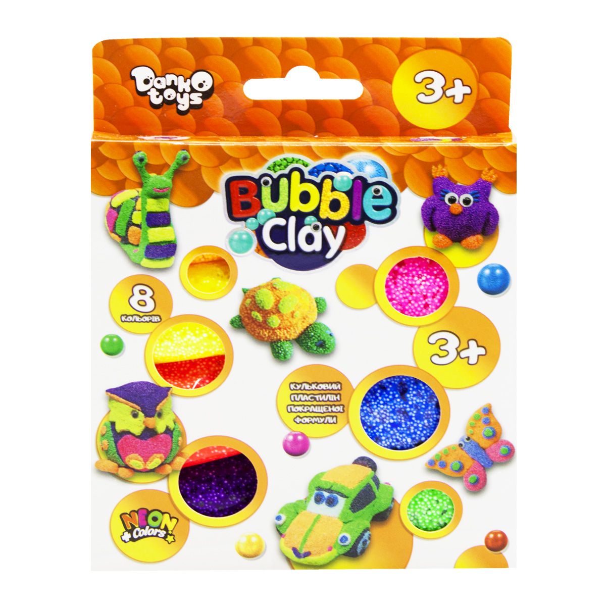 Шариковый пластилин Bubble Clay 8 цветов укр MiC (BBC-04-01U)