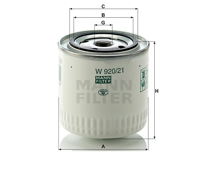 Фільтр масляний MANN W920/21