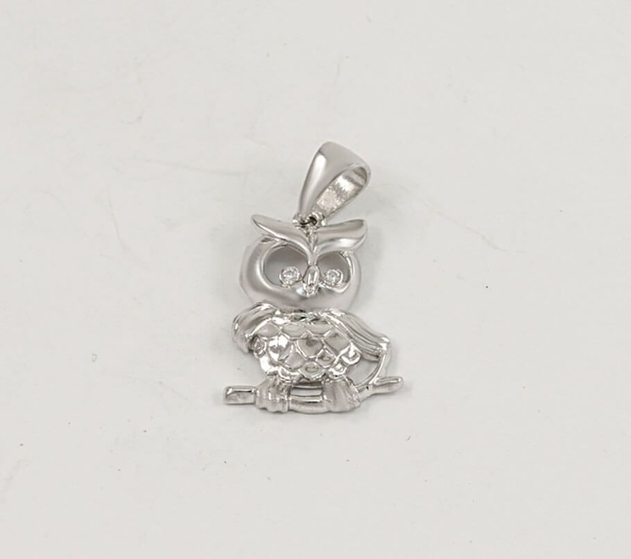 Подвес сова Maxi Silver 7494