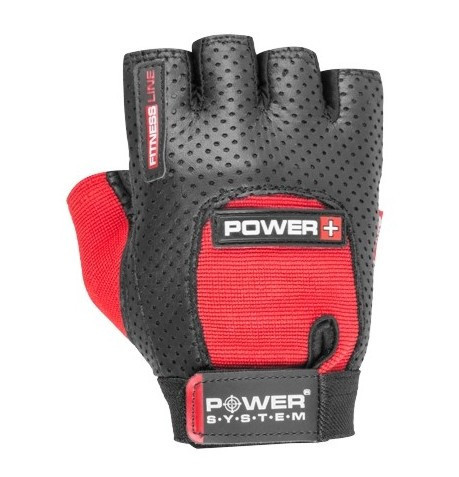 Перчатки для фитнеса и тяжелой атлетики Power System Power Plus PS-2500 M Black/Red