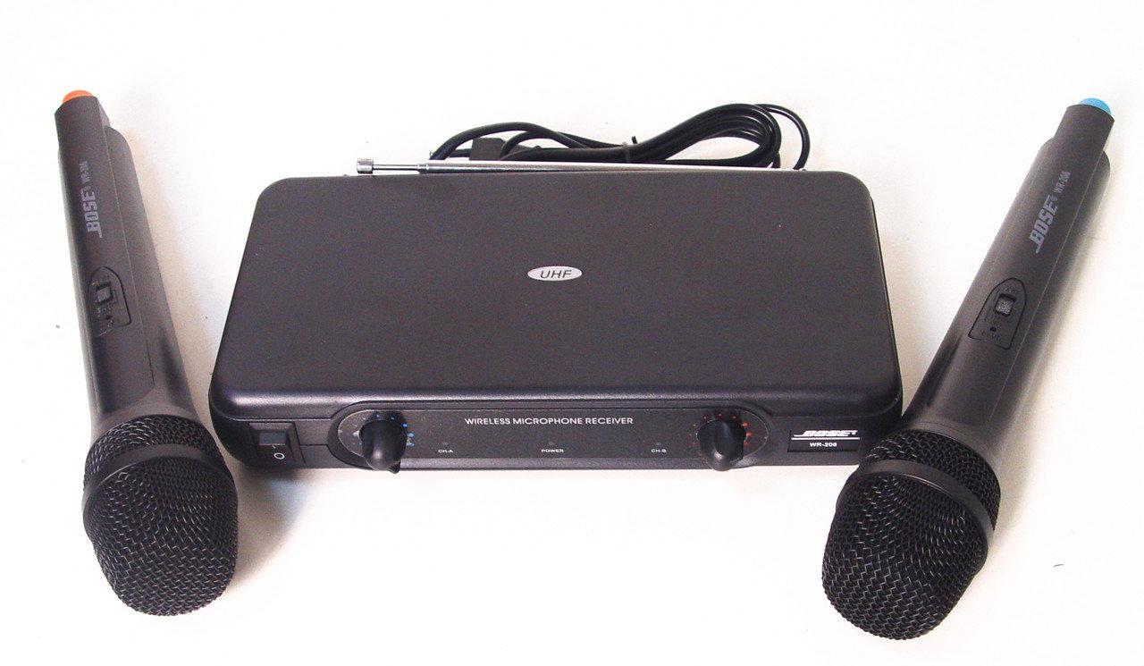 Радіосистема MHZ MR-206 2 мікрофони Чорний