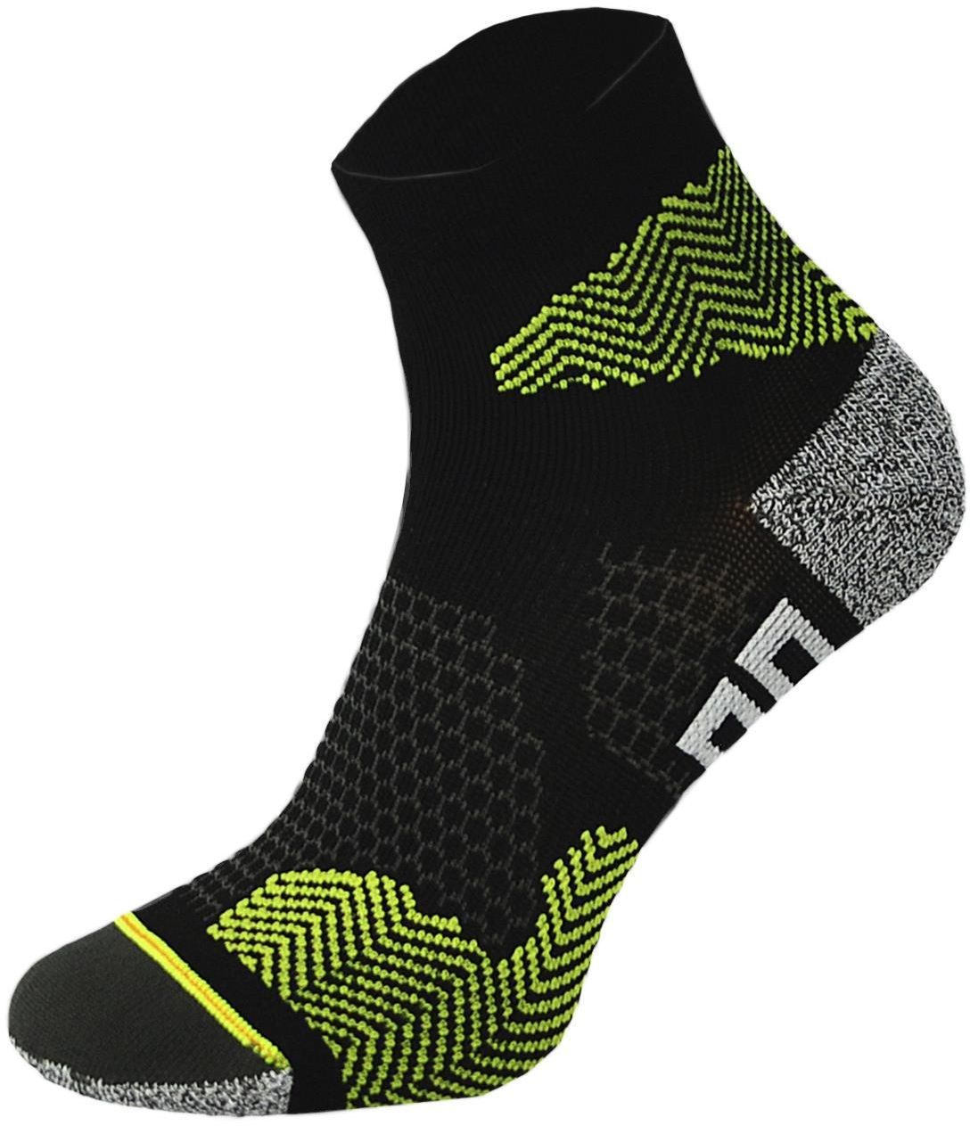 Шкарпетки Comodo RUN1 Чорний/Зелений (COMO-RUN-1-01-3942)