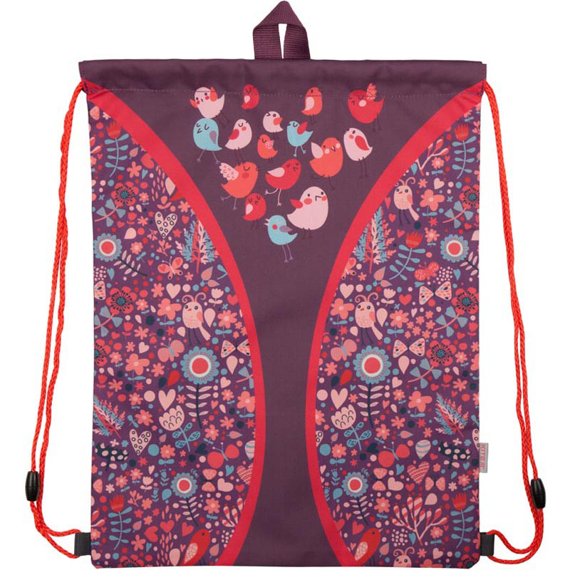 Сумка для взуття Kite Birds Бордова (K18-600S-17)