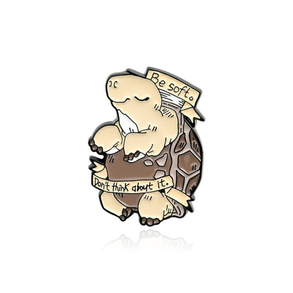 Брошь-значок BROCHE Черепаха Бендер коричневая BRGV112439