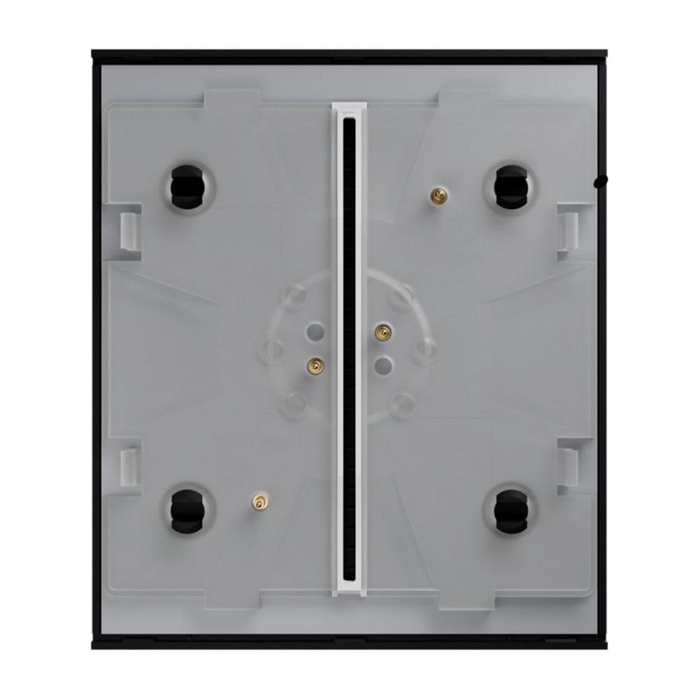 Кнопка Ajax CenterButton 1-gang/2-way black для одноклавишного или проходного выключателя