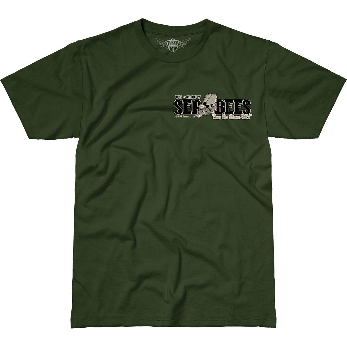 Футболка 7.62 Design Seabees Army M Зелений (BAT-001-175GR-M)