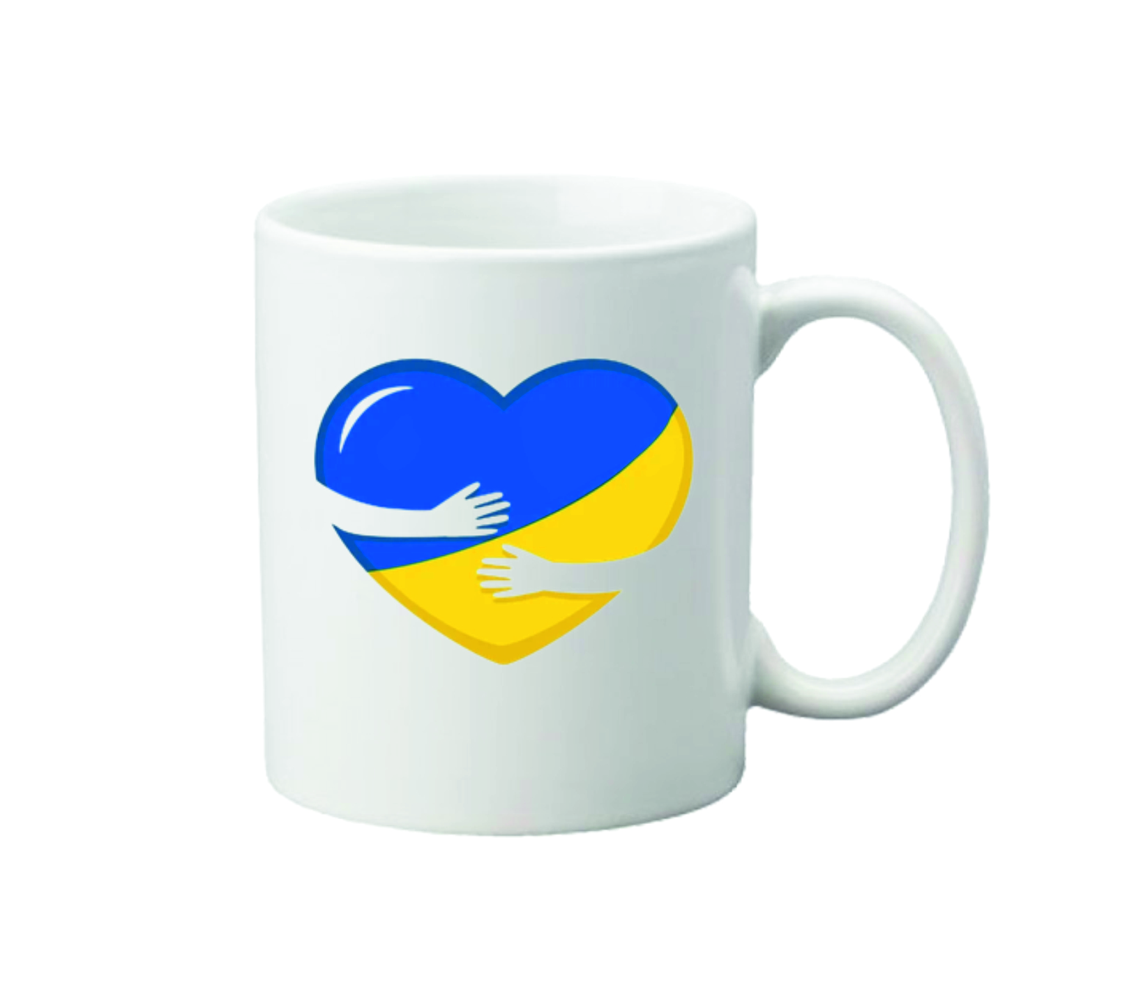 Чашка з принтом Vivay Україна 330 мл Білий (hub_25l75o)