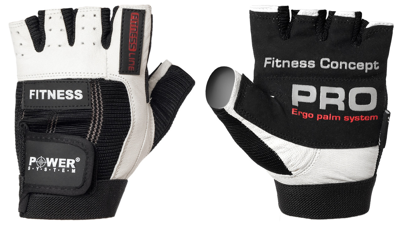 Рукавички для фітнесу та важкої атлетики Power System Fitness PS-2300 XS Black/White
