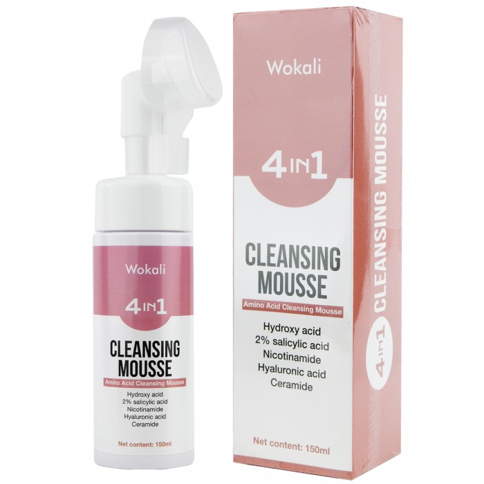 Пенка-мусс для умывания Wokali 4 in 1 Cleansing Mousse 150 мл