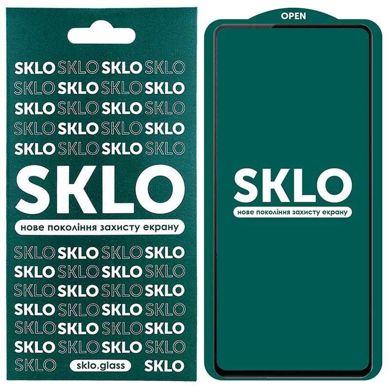 Защитное стекло SKLO 5D full glue для Samsung Galaxy A72 4G Черный 1095401