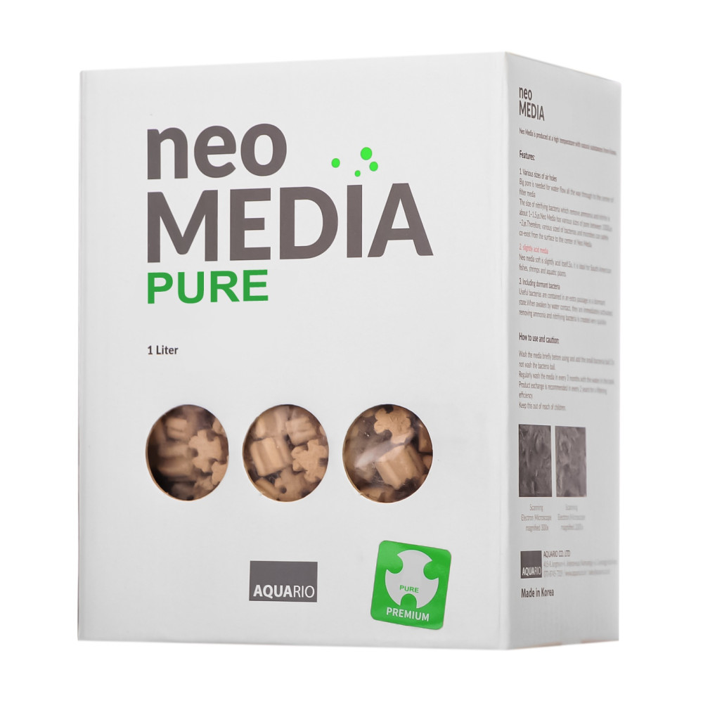 Наполнитель для биофильтрации Aquario Neo Media Soft S с нейтральным pH 5 л (neomedia-ps5)