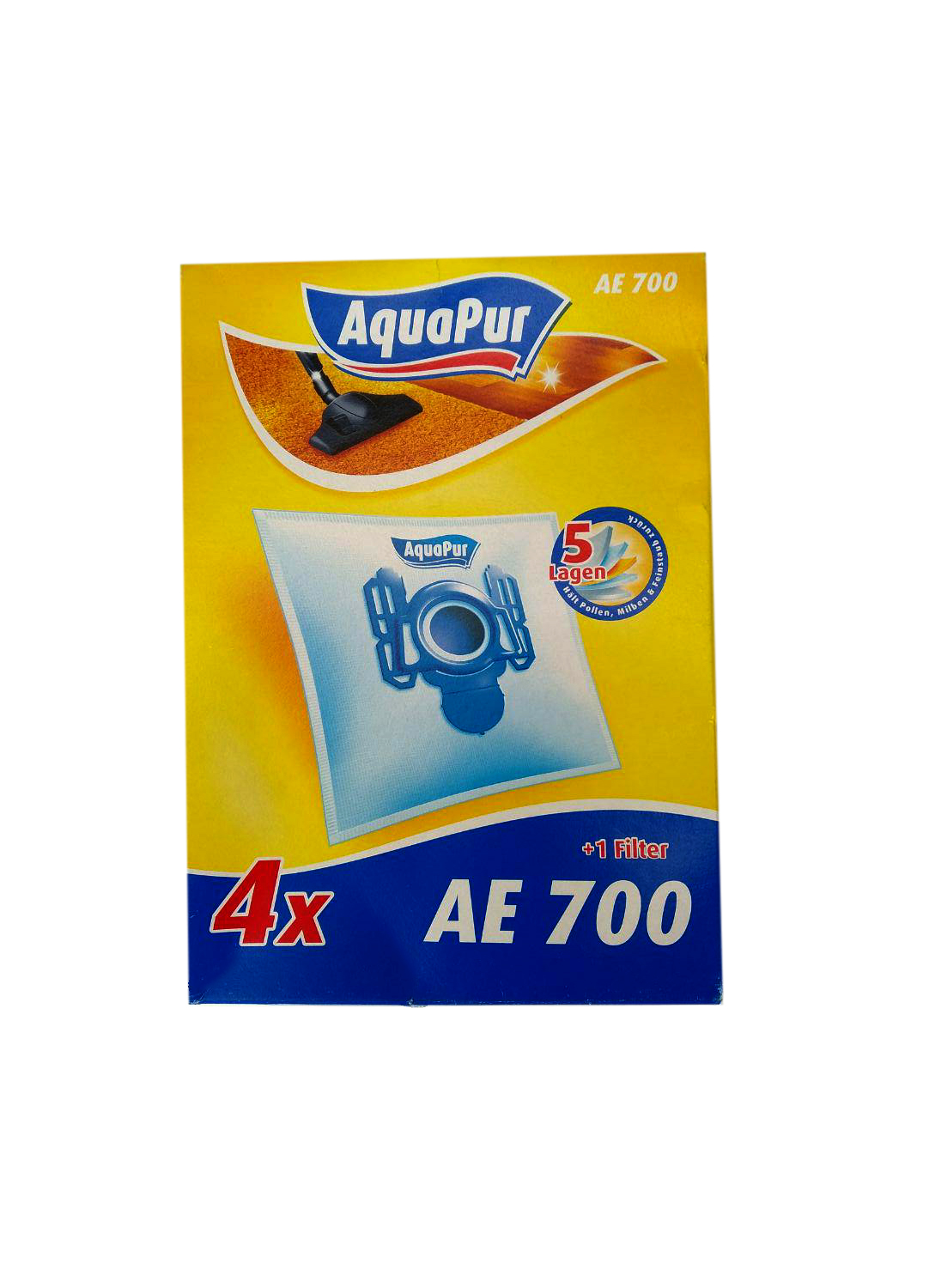 Мішок для пилососу AE 700 (4 шт.) Aquapur білий K03-220007